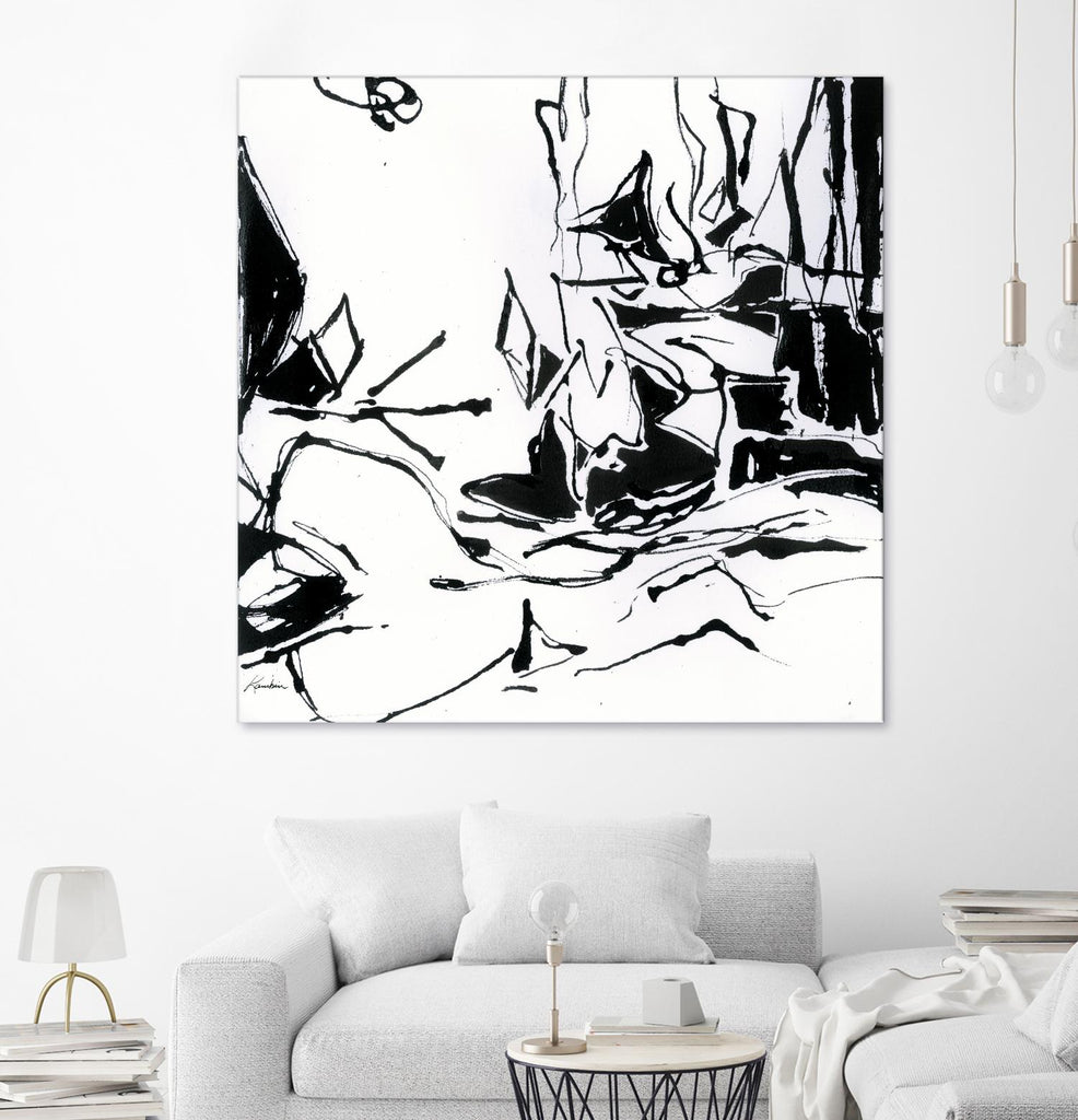 Black 6 by Diane Lambin on GIANT ART - white abstract