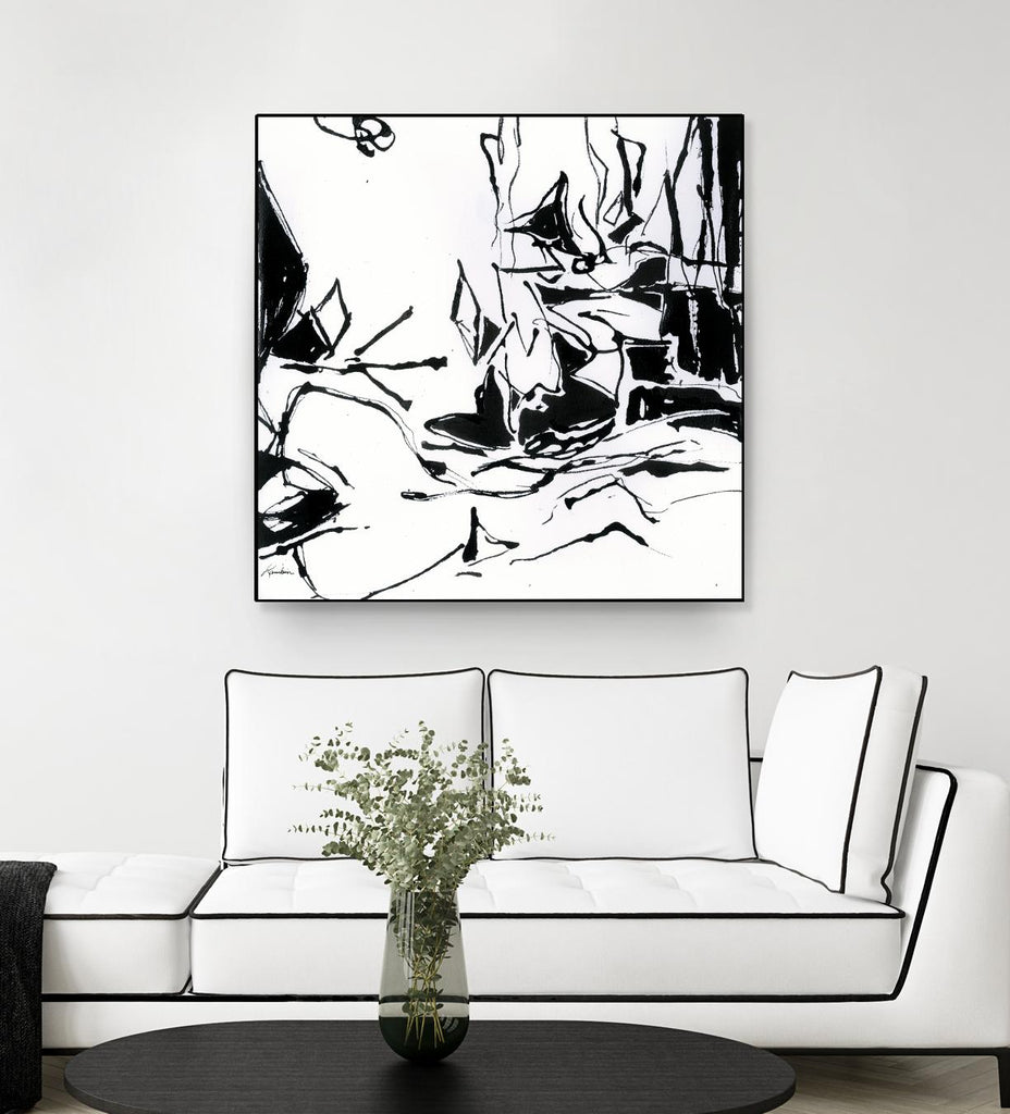 Black 6 de Diane Lambin sur GIANT ART - abstrait blanc