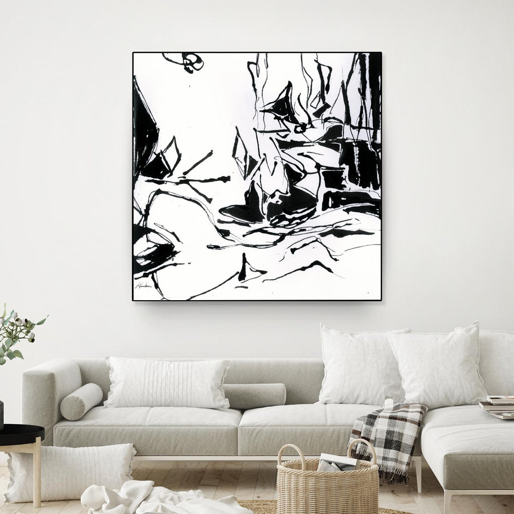 Black 6 de Diane Lambin sur GIANT ART - abstrait blanc