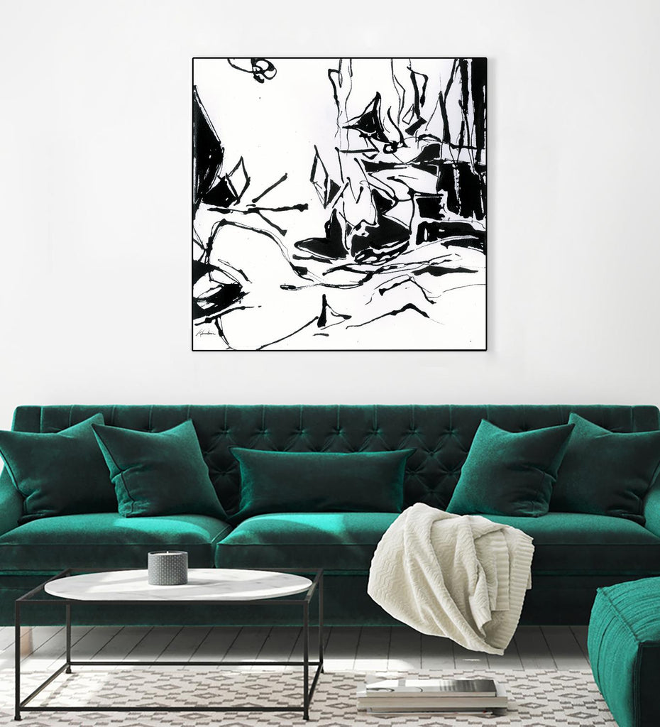 Black 6 by Diane Lambin on GIANT ART - white abstract
