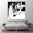 Black 7 by Diane Lambin on GIANT ART - white abstract