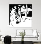 Black 7 by Diane Lambin on GIANT ART - white abstract