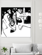 Black 7 by Diane Lambin on GIANT ART - white abstract