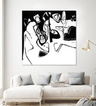 Black 7 by Diane Lambin on GIANT ART - white abstract