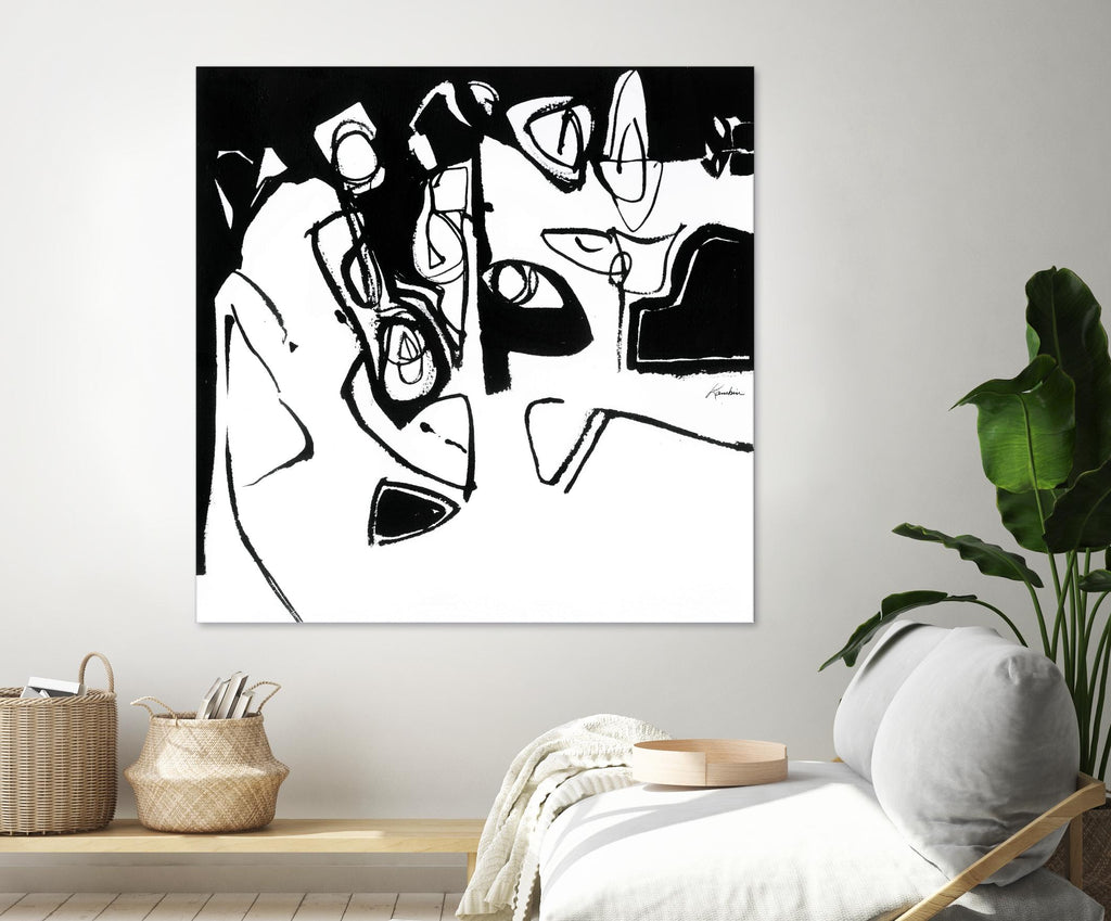 Black 7 by Diane Lambin on GIANT ART - white abstract