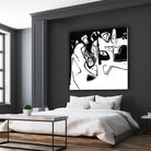 Black 7 by Diane Lambin on GIANT ART - white abstract