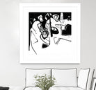 Black 7 by Diane Lambin on GIANT ART - white abstract