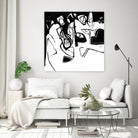 Black 7 by Diane Lambin on GIANT ART - white abstract canadian artists