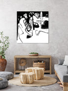 Black 7 by Diane Lambin on GIANT ART - white abstract canadian artists