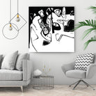 Black 7 by Diane Lambin on GIANT ART - white abstract canadian artists