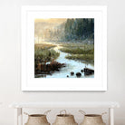 Un matin à Salzbourg by Yvon Lemieux on GIANT ART - green landscape