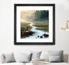 Un matin à Salzbourg by Yvon Lemieux on GIANT ART - green landscape