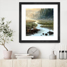 Un matin à Salzbourg by Yvon Lemieux on GIANT ART - green landscape