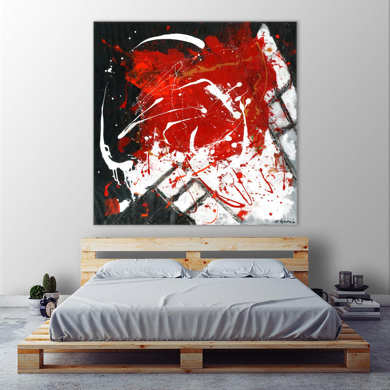 L'univers en couleur by Carole St-Germain on GIANT ART - black abstract