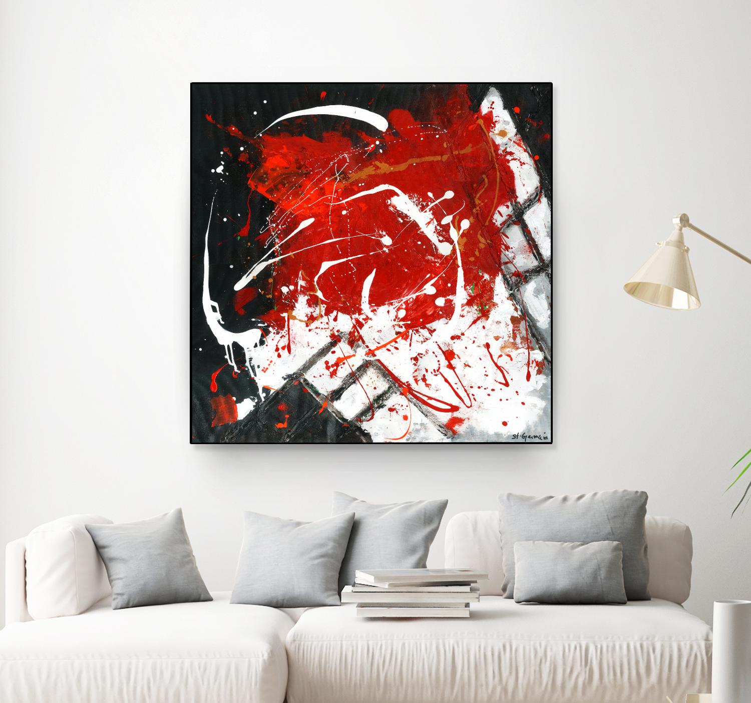 L'univers en couleur by Carole St-Germain on GIANT ART - black abstract