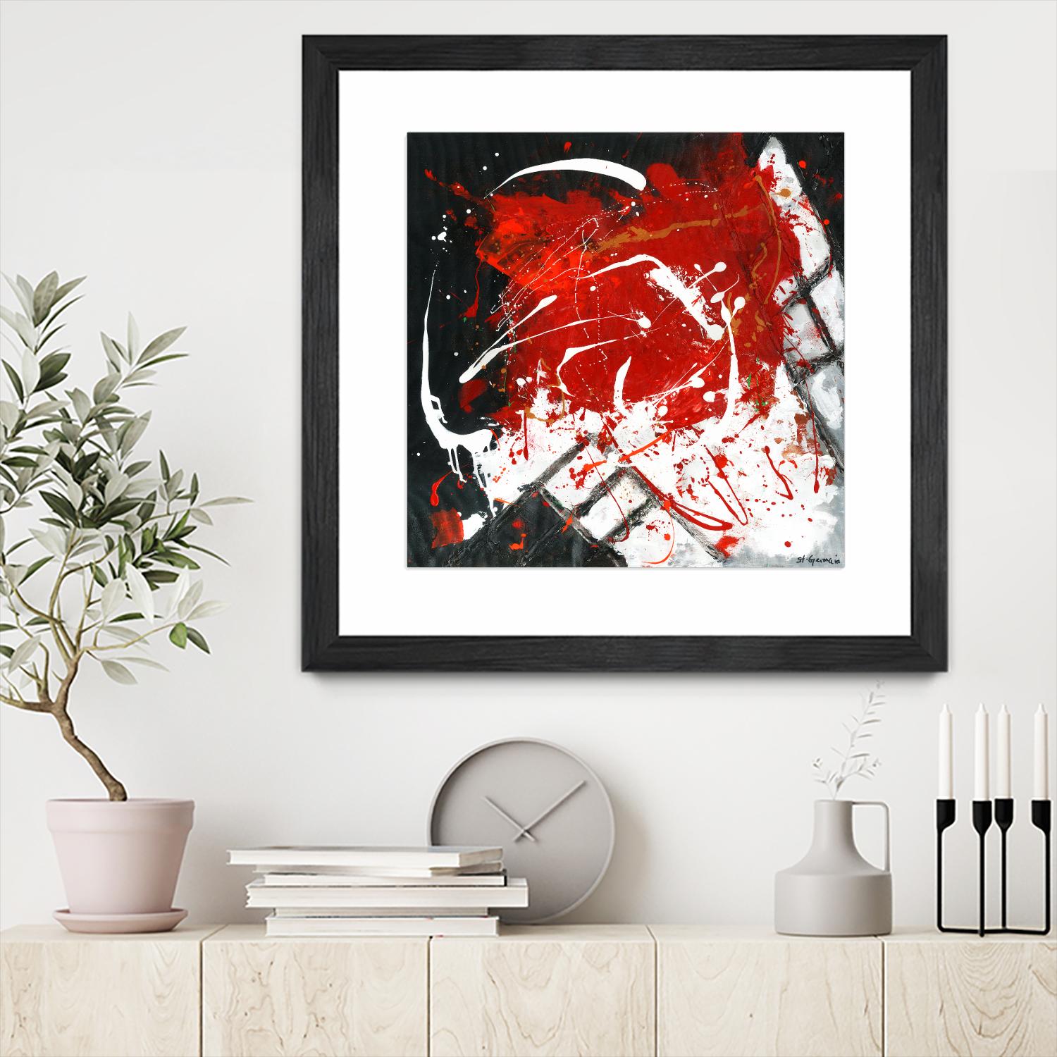 L'univers en couleur by Carole St-Germain on GIANT ART - black abstract