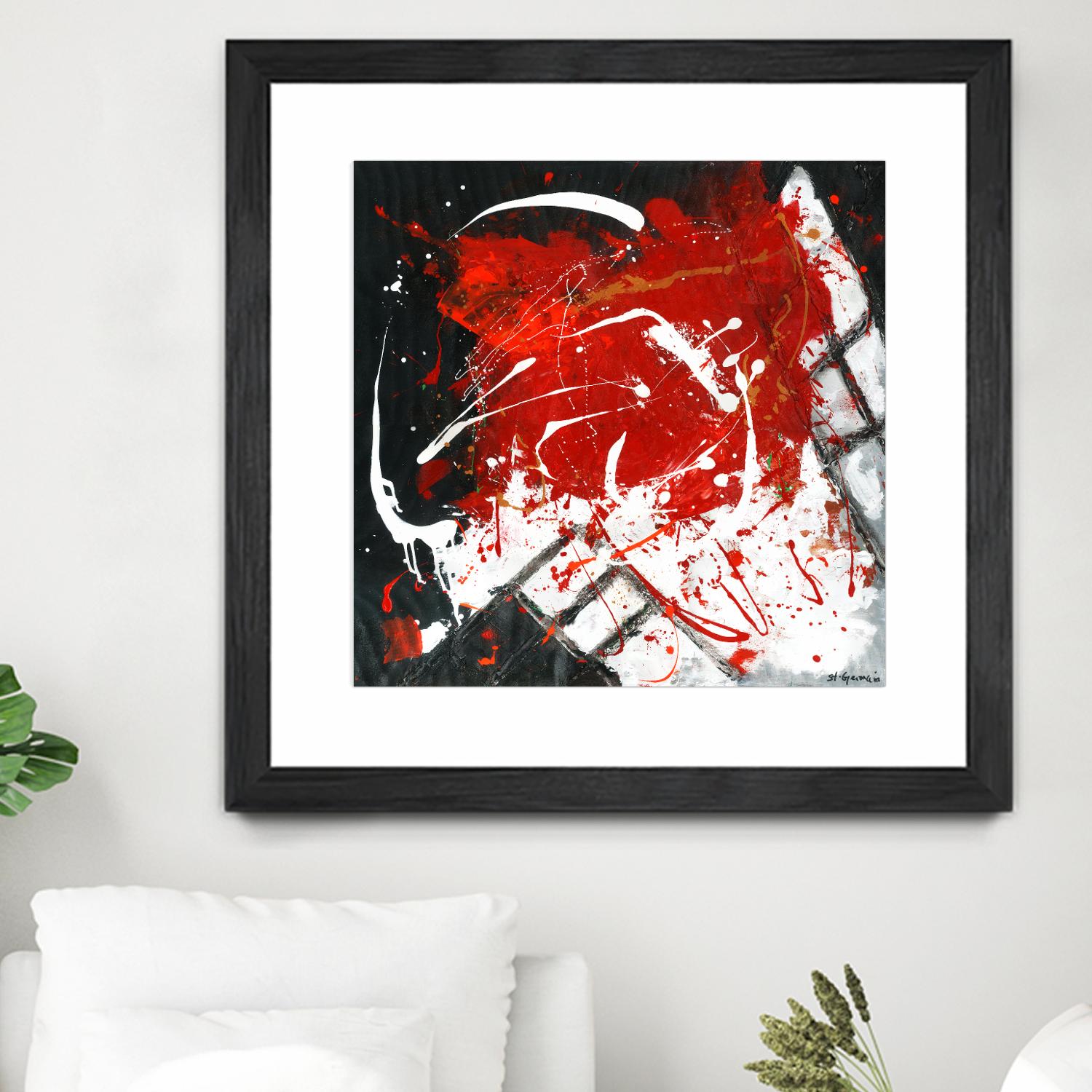 L'univers en couleur by Carole St-Germain on GIANT ART - black abstract