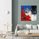 Les traces à suivre by Carole St-Germain on GIANT ART - blue abstract