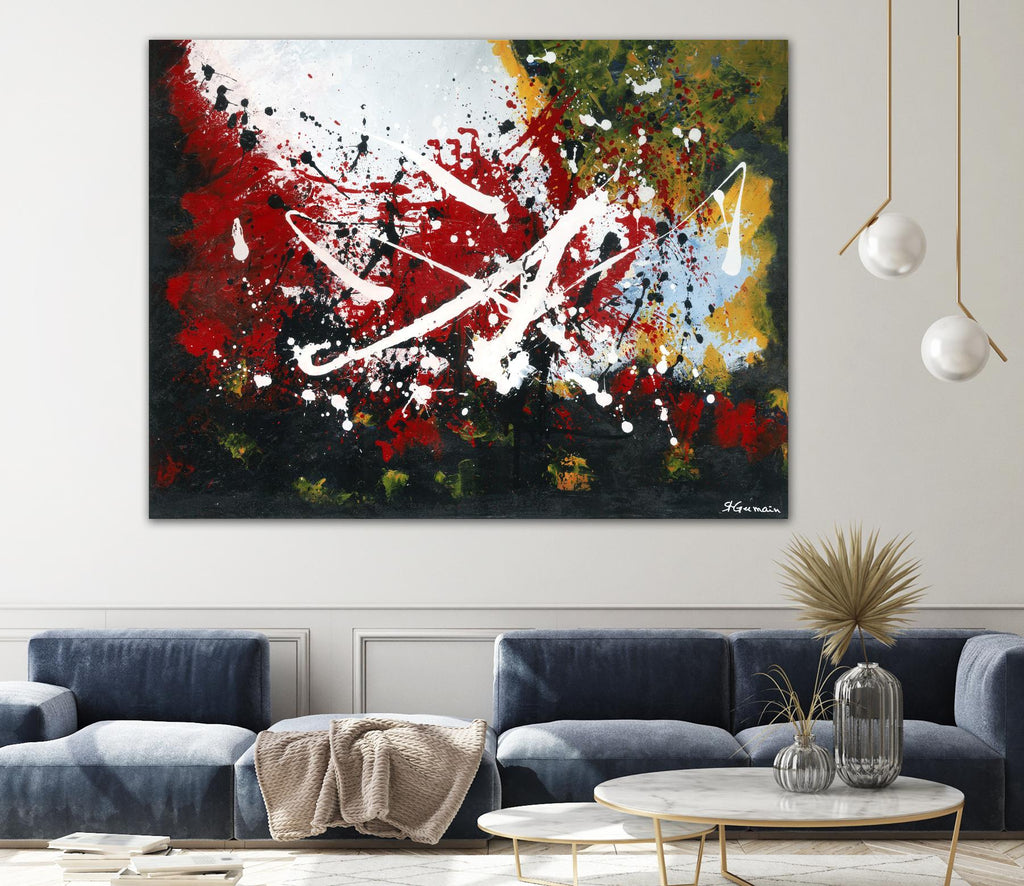 Bien enraciné by Carole St-Germain on GIANT ART - yellow abstract