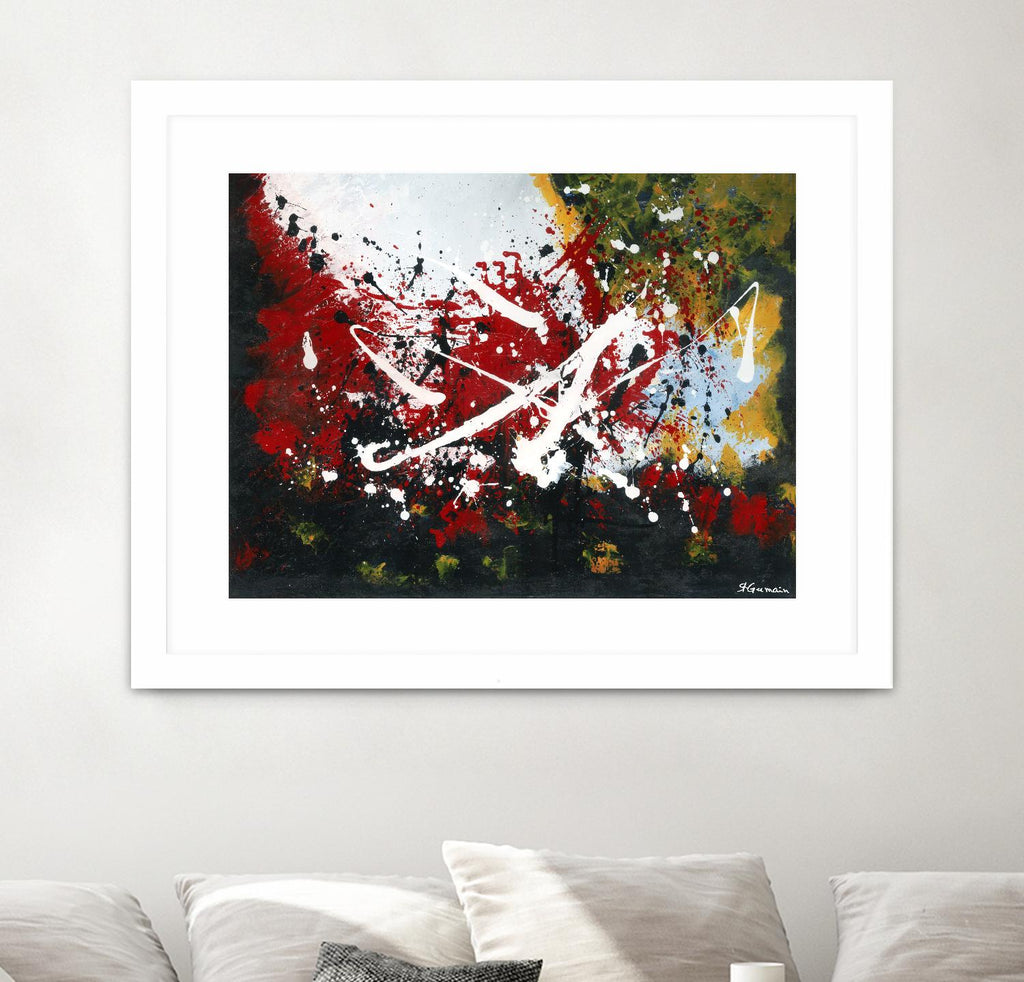 Bien enraciné by Carole St-Germain on GIANT ART - red abstract artistes du québec