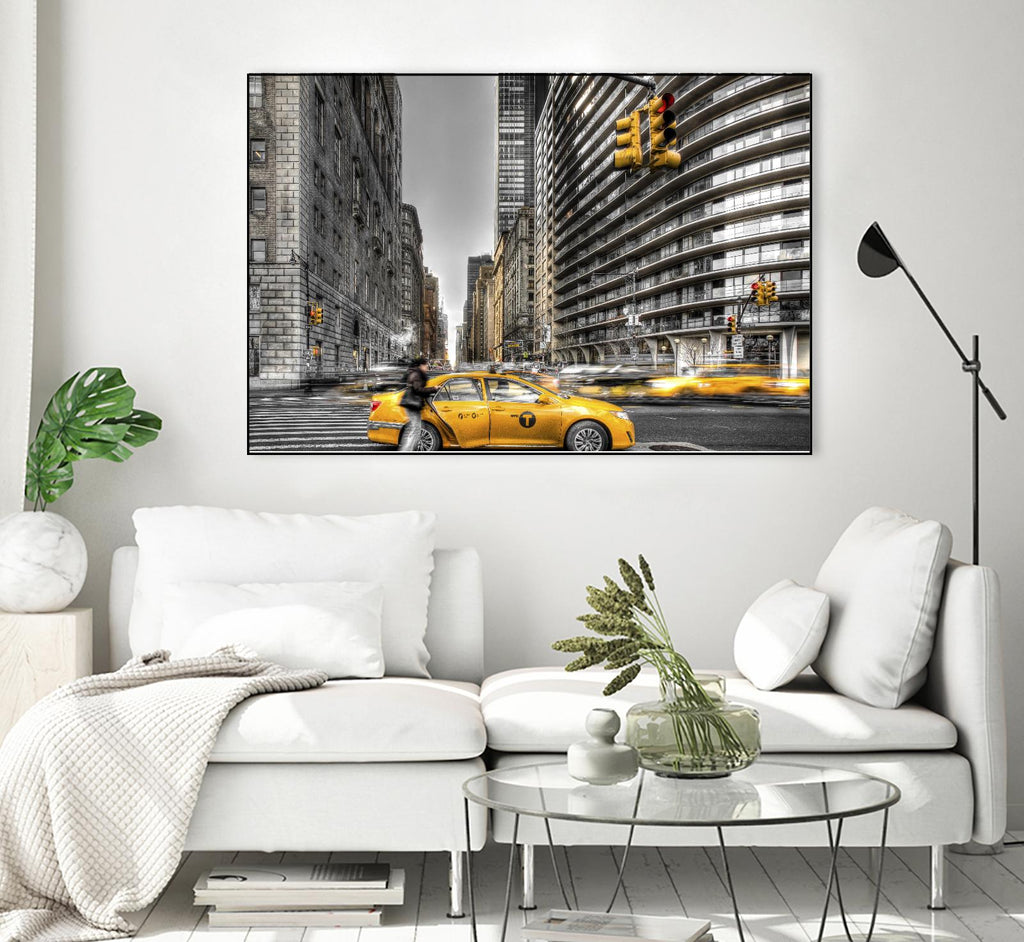 No rest in New York by Nick Jackson on GIANT ART - grey city scene