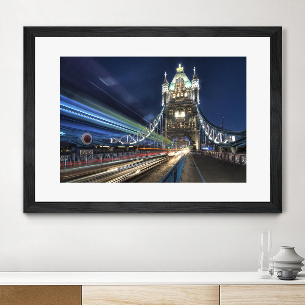 Tower Bridge traffic by Nick Jackson on GIANT ART - green city scene