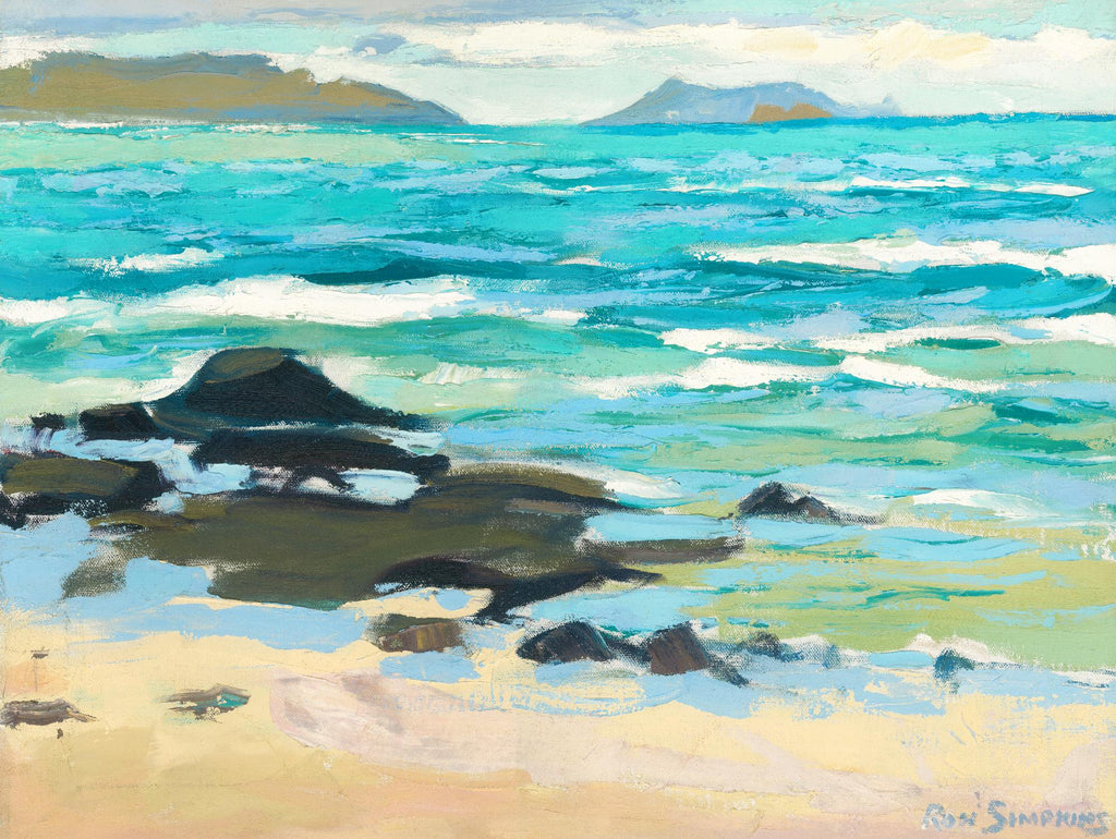 Hawaii 5.0 par Ron Simpkins sur GIANT ART - scène de mer grise