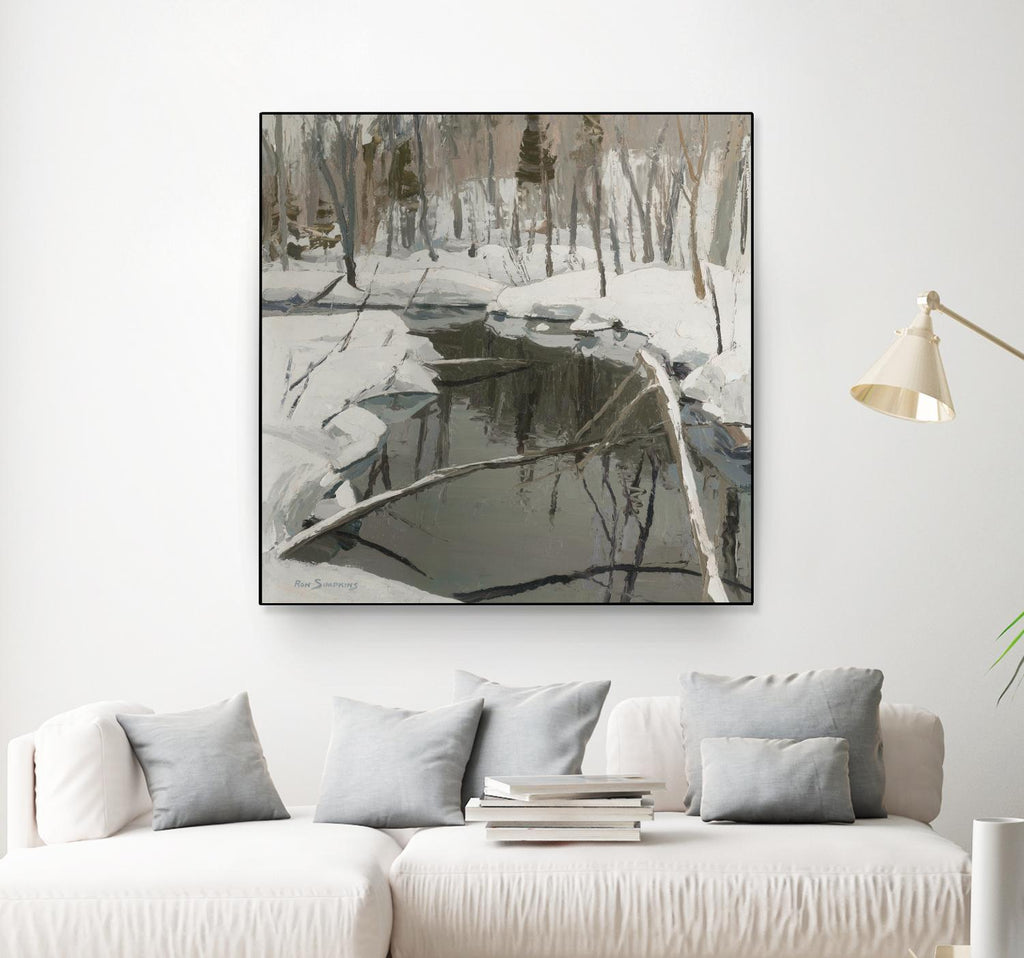 In the Deep Woods par Ron Simpkins sur GIANT ART - scènes d'hiver blanches