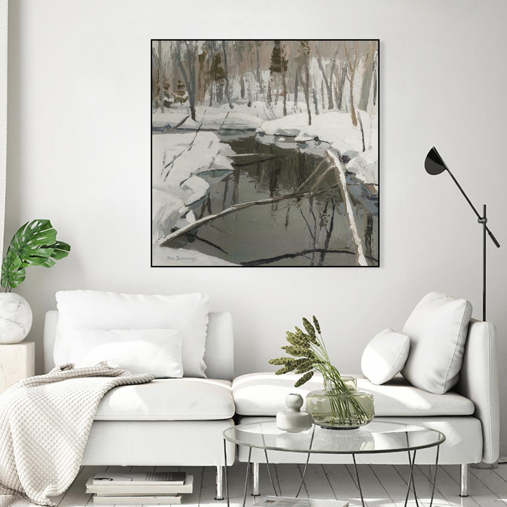 In the Deep Woods by Ron Simpkins on GIANT ART - white winter scenes
