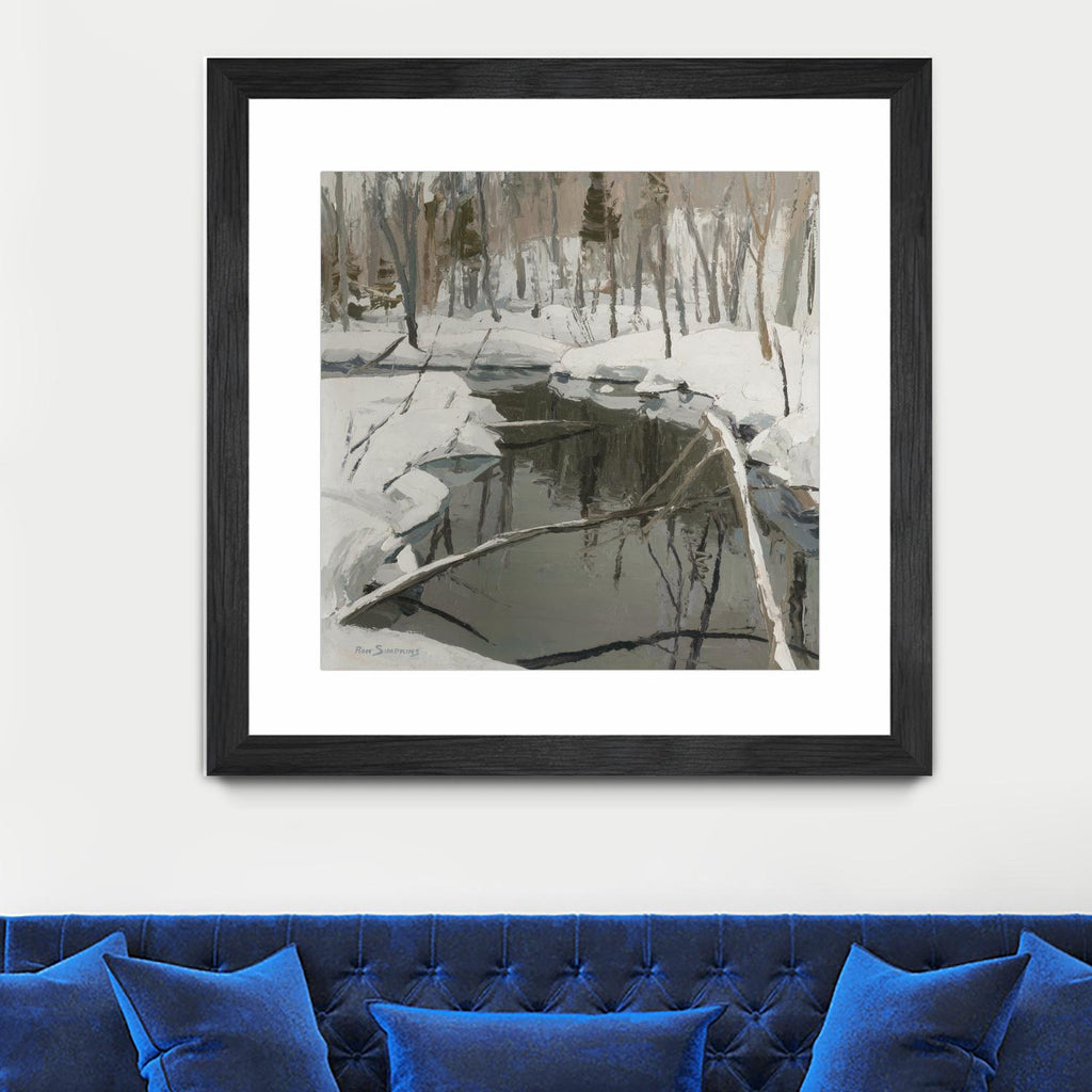 In the Deep Woods by Ron Simpkins on GIANT ART - white winter scenes