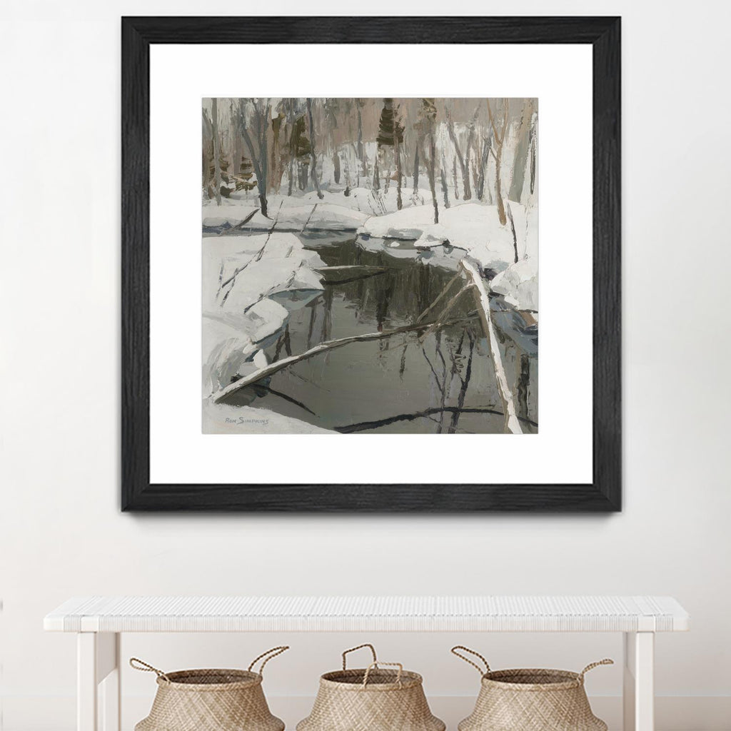 In the Deep Woods par Ron Simpkins sur GIANT ART - scènes d'hiver blanches