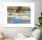 Little Running River by Ron Simpkins on GIANT ART - green landscape canadien