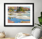 Little Running River by Ron Simpkins on GIANT ART - green landscape canadien