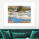 Little Running River by Ron Simpkins on GIANT ART - green landscape canadien