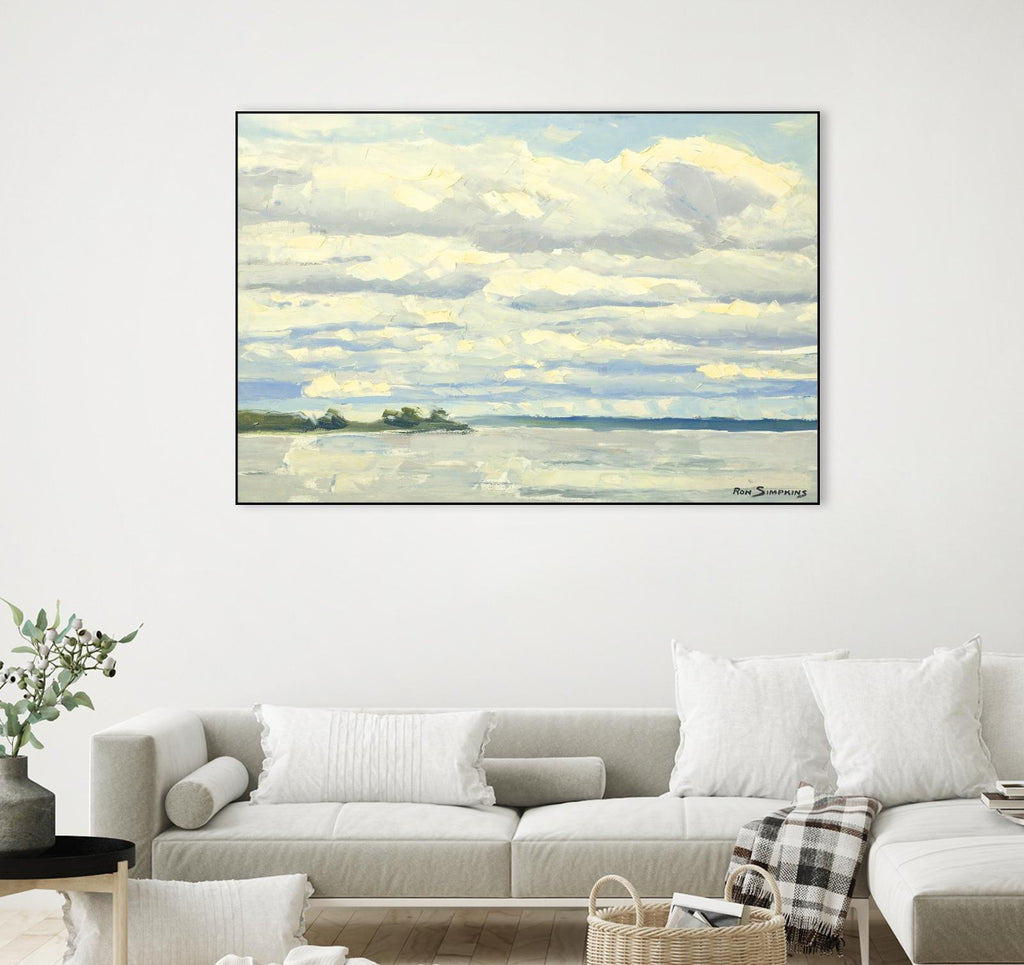Never Ending Skies by Ron Simpkins on GIANT ART - grey landscape