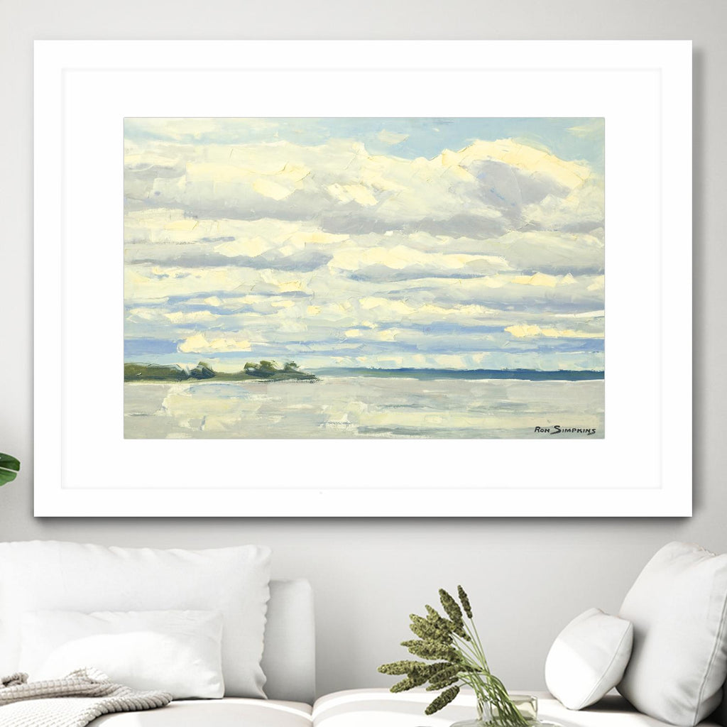 Never Ending Skies by Ron Simpkins on GIANT ART - white landscape canadien