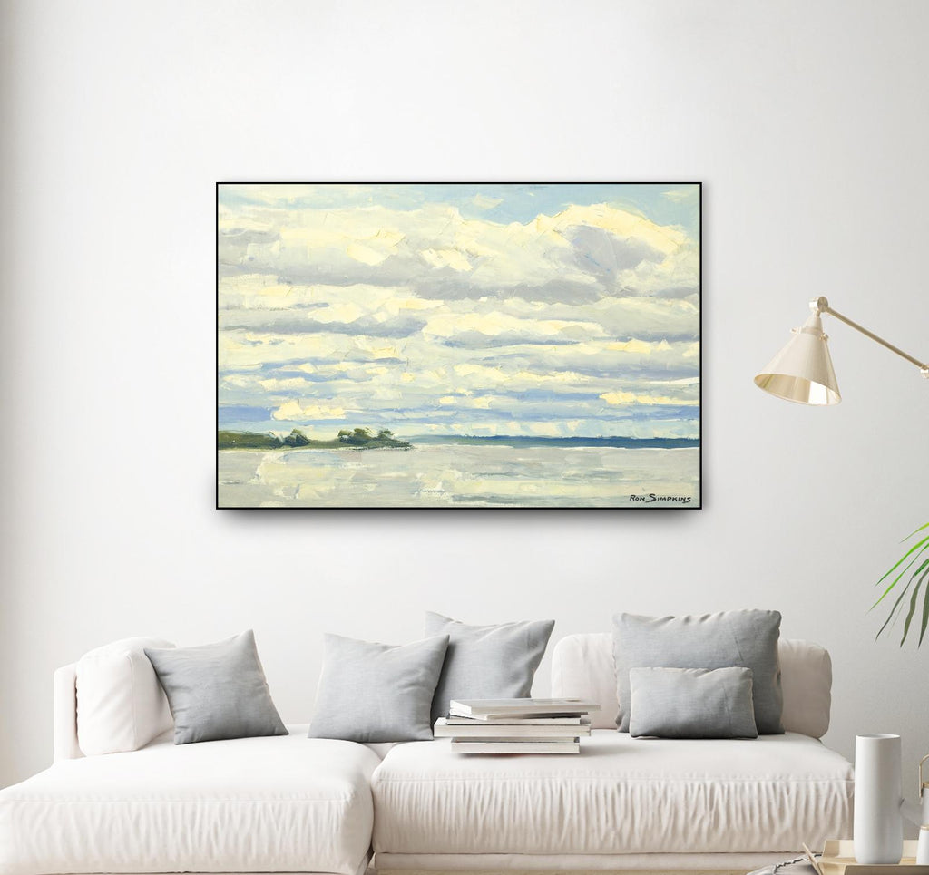 Never Ending Skies by Ron Simpkins on GIANT ART - grey landscape