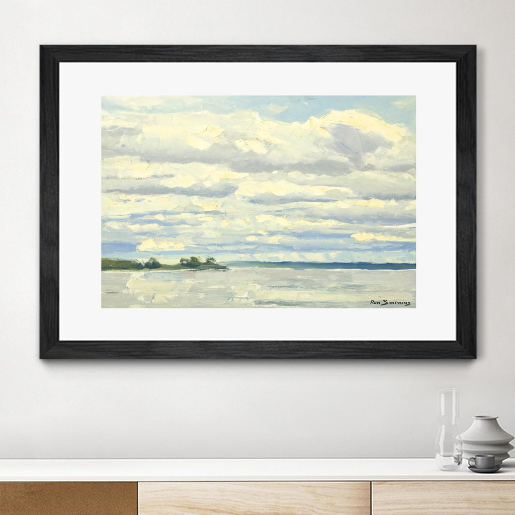 Never Ending Skies by Ron Simpkins on GIANT ART - white landscape canadien