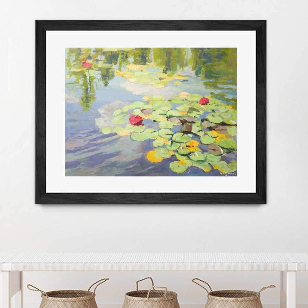 No Cloudy Days by Ron Simpkins on GIANT ART - green landscape water lilies