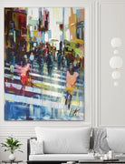 Vie City by Marc Archambault on GIANT ART - blue city scene