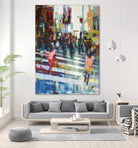 Vie City by Marc Archambault on GIANT ART - blue city scene