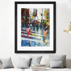 Vie City by Marc Archambault on GIANT ART - orange figurative pietons