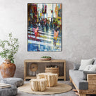 Vie City by Marc Archambault on GIANT ART - blue city scene