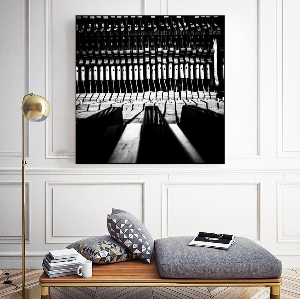 Piano V by Jean-François Dupuis on GIANT ART - white black & white piano