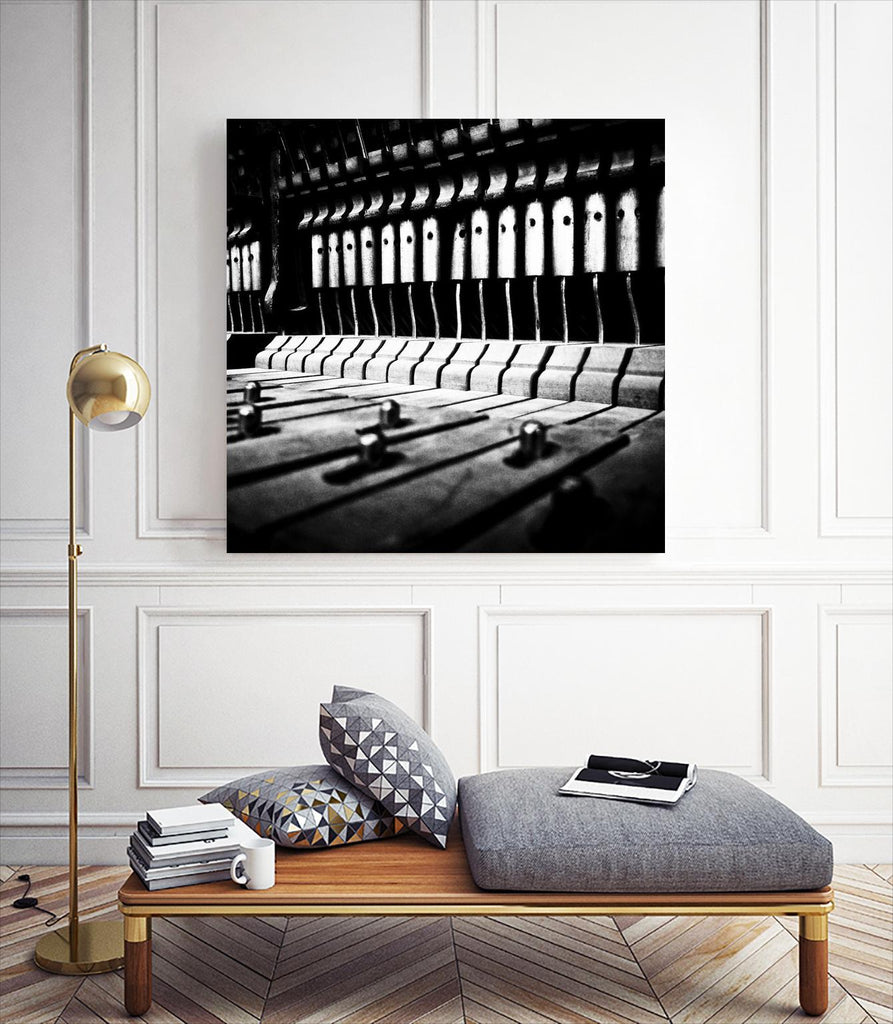 Piano VI by Jean-François Dupuis on GIANT ART - white black & white piano