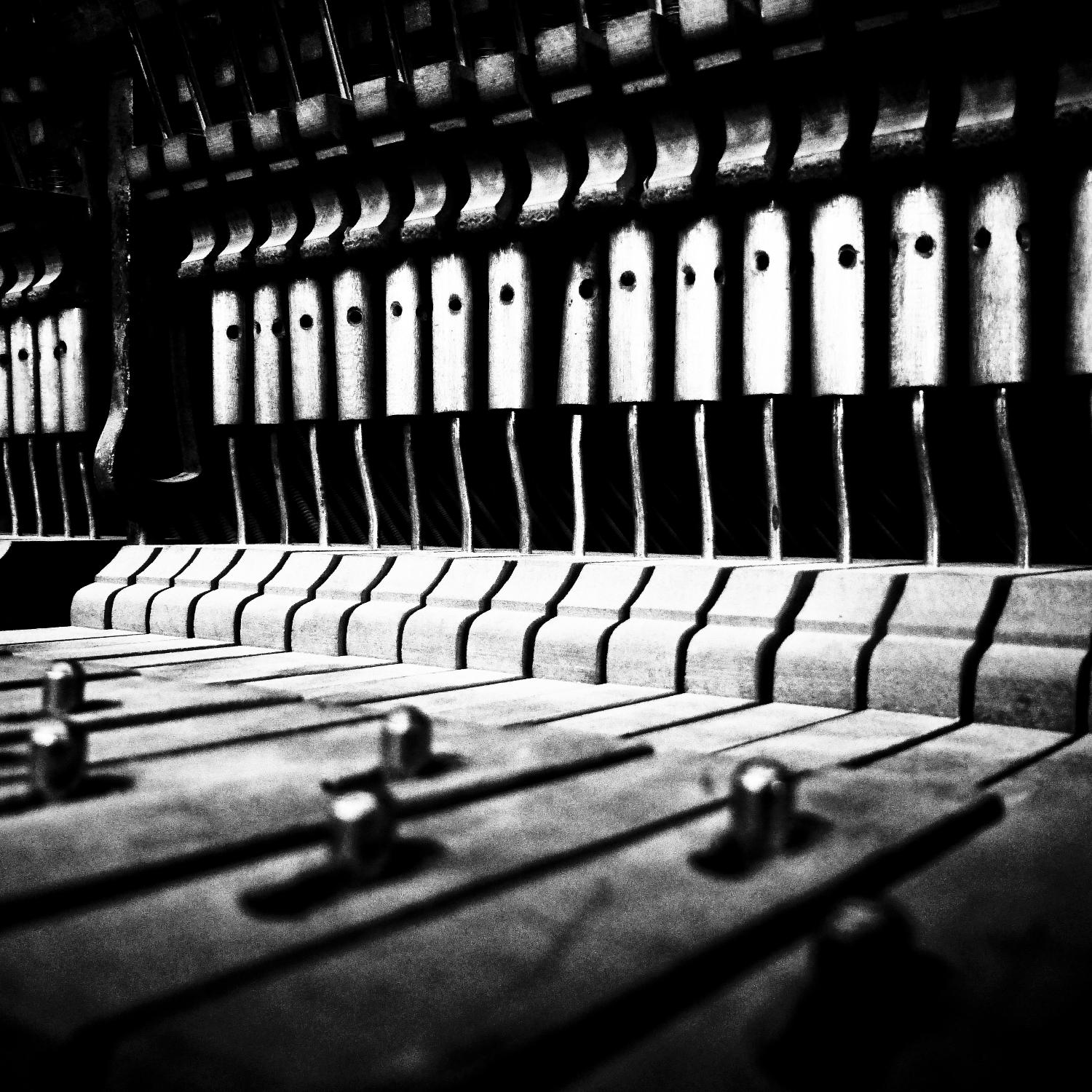 Piano VI by Jean-François Dupuis on GIANT ART - white black & white piano