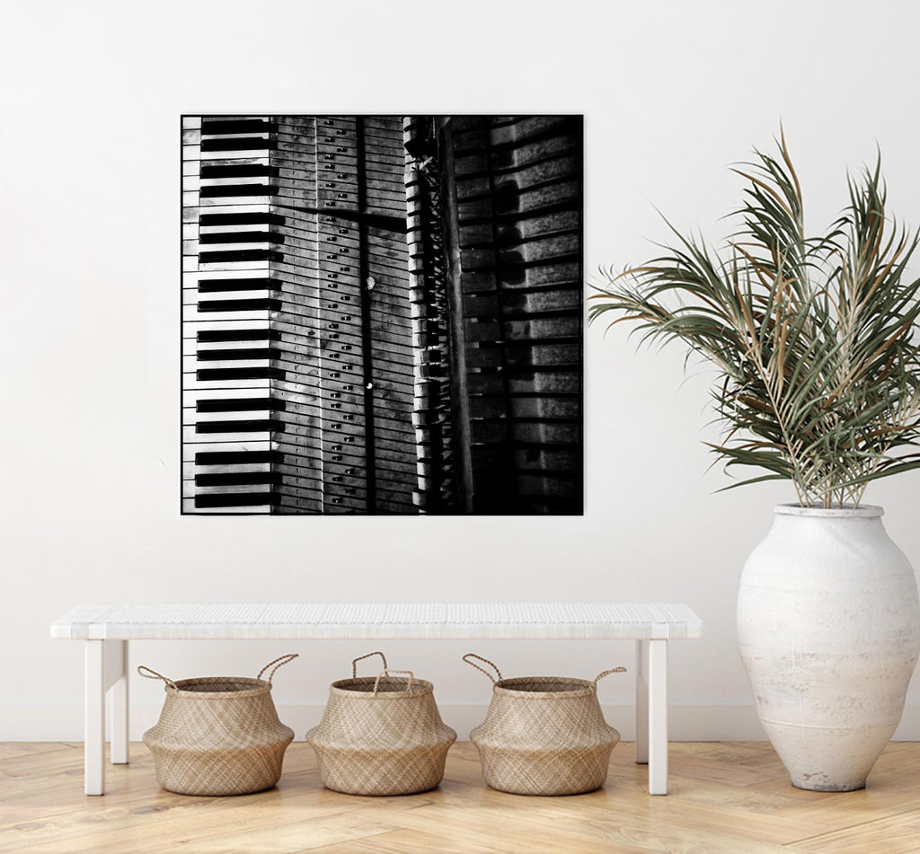 Piano VIII by Jean-François Dupuis on GIANT ART - white black & white piano key