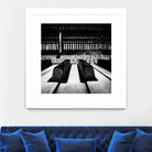 Piano XI by Jean-François Dupuis on GIANT ART - white black & white piano key