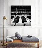 Piano XI by Jean-François Dupuis on GIANT ART - white black & white piano key