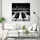 Piano XI by Jean-François Dupuis on GIANT ART - white black & white piano key